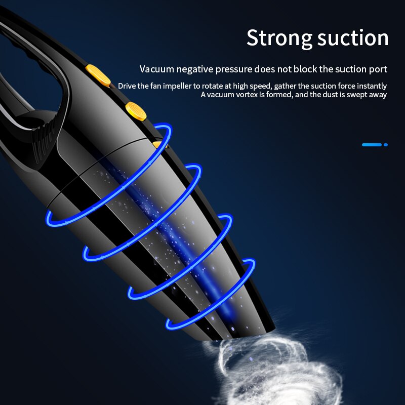 Coletor de poeira do carro mão 120w 9000pa portátil aspirador de pó seco molhado dupla finalidade ferramentas limpeza interior do carro su | BigBuy360 - bigbuy360.vn
