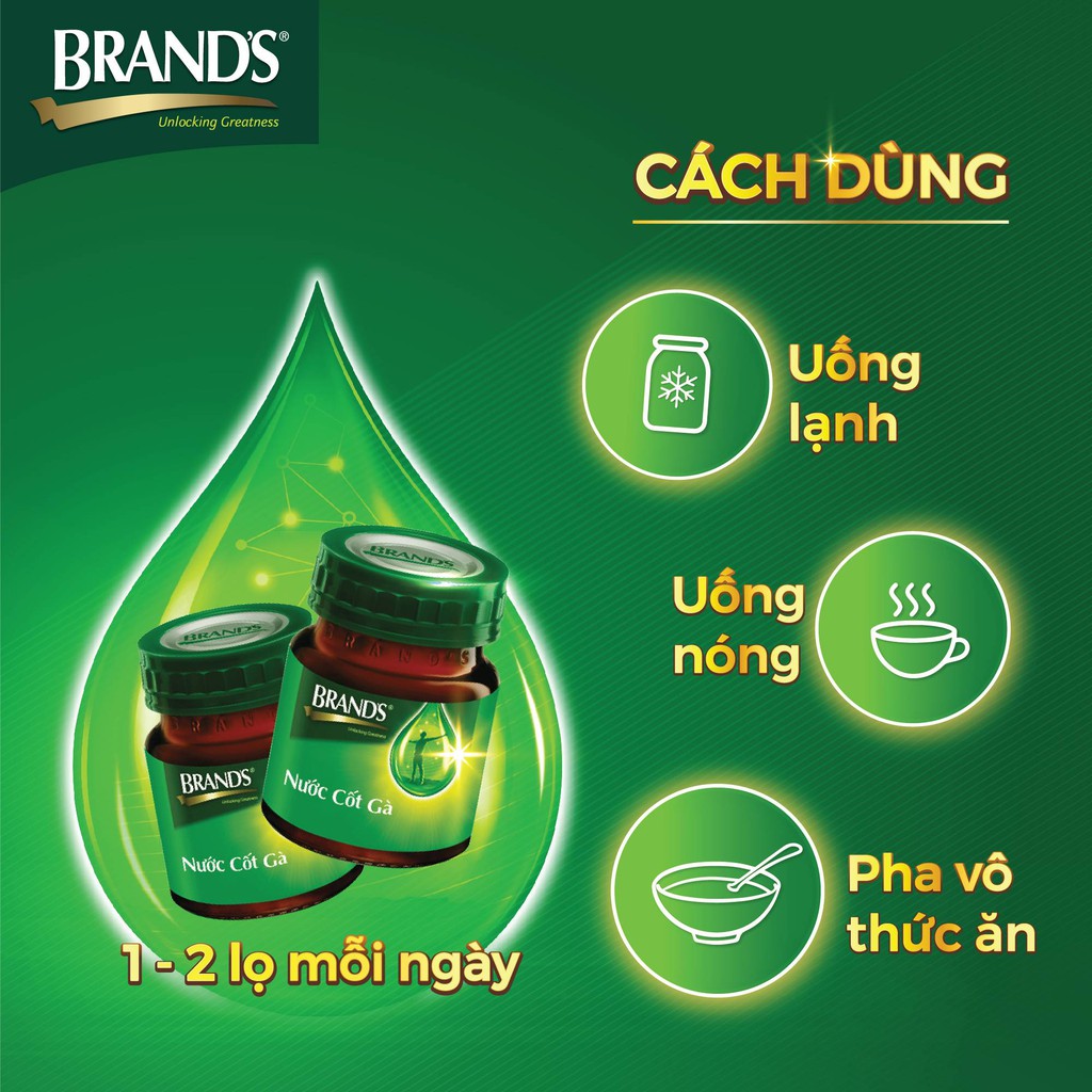 Nước cốt gà BRAND'S vị truyền thống (42 ml x 6 lọ)