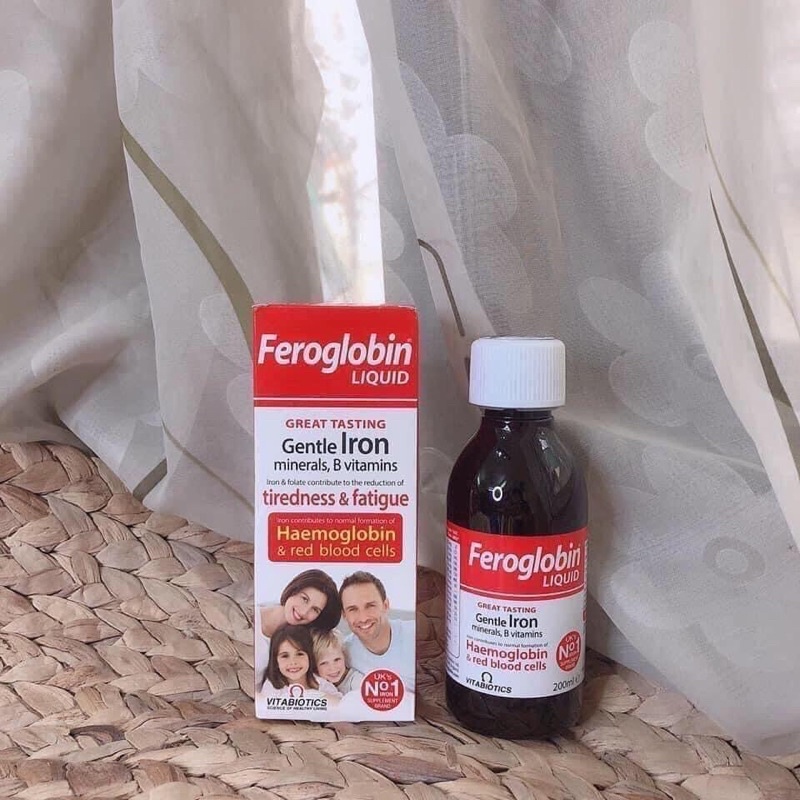 Siro bổ sung sắt Feroglobin 200ml của Anh