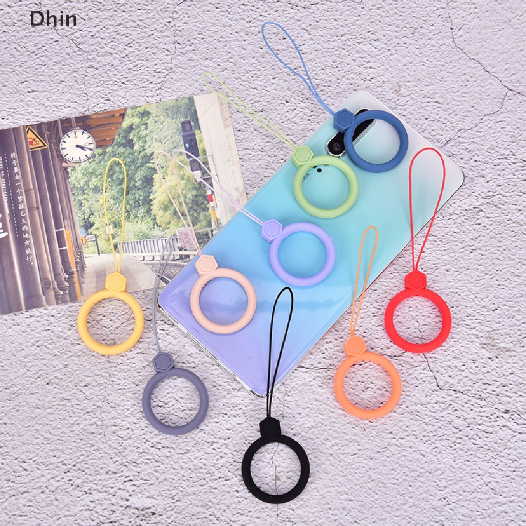 Dây Đeo Điện Thoại Bằng Silicon Có Vòng Nhẫn Đeo Ngón Tay Chống Thất Lạc Tiện Dụng