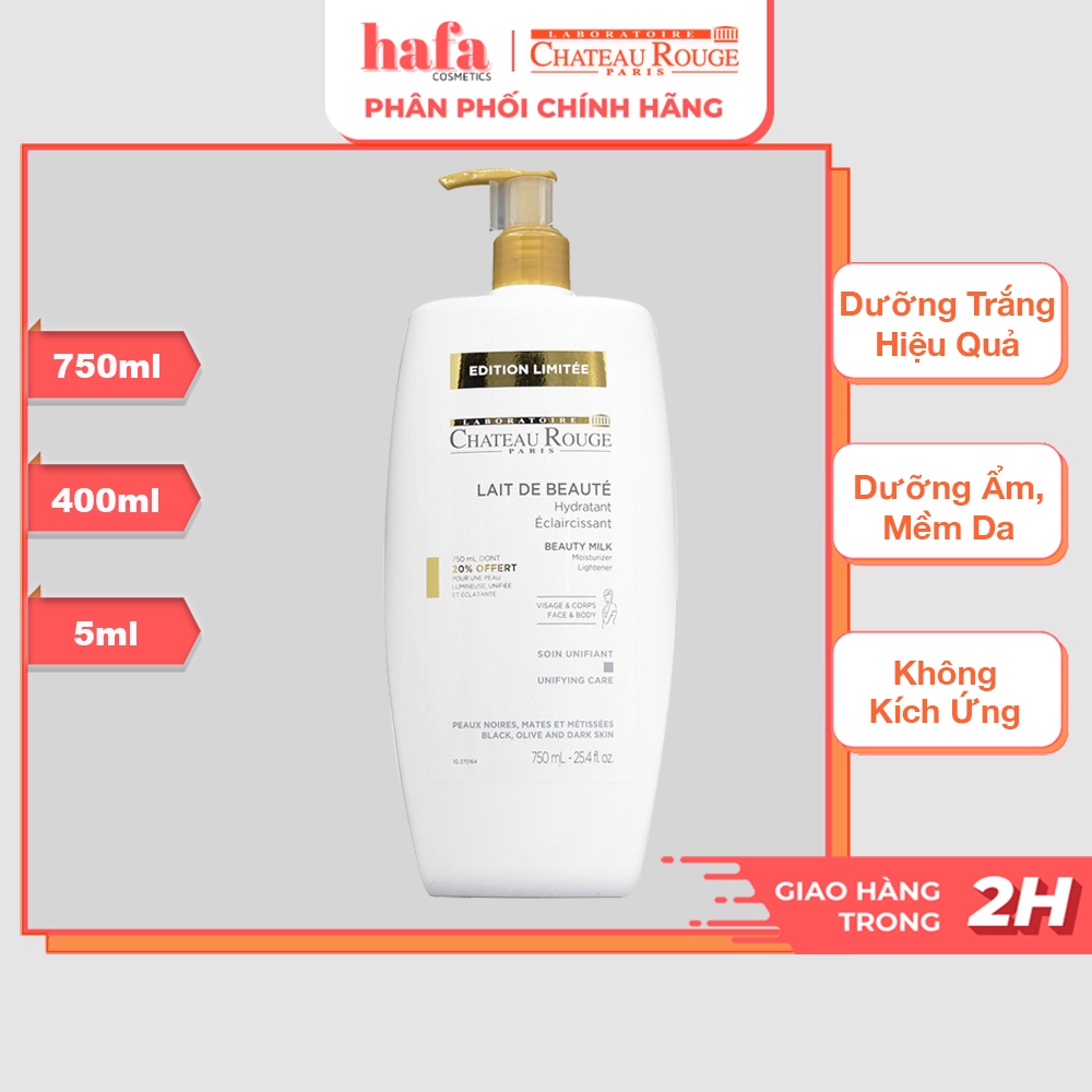 Sữa Dưỡng Thể Kích Trắng Chateau Rouge Lait De Beauté _ Sữa Dưỡng Thể Trắng Da