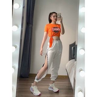 Bộ tập Gym, Yoga, Zumba, Aerobic, thể dục nữ - áo croptop, quần jogger