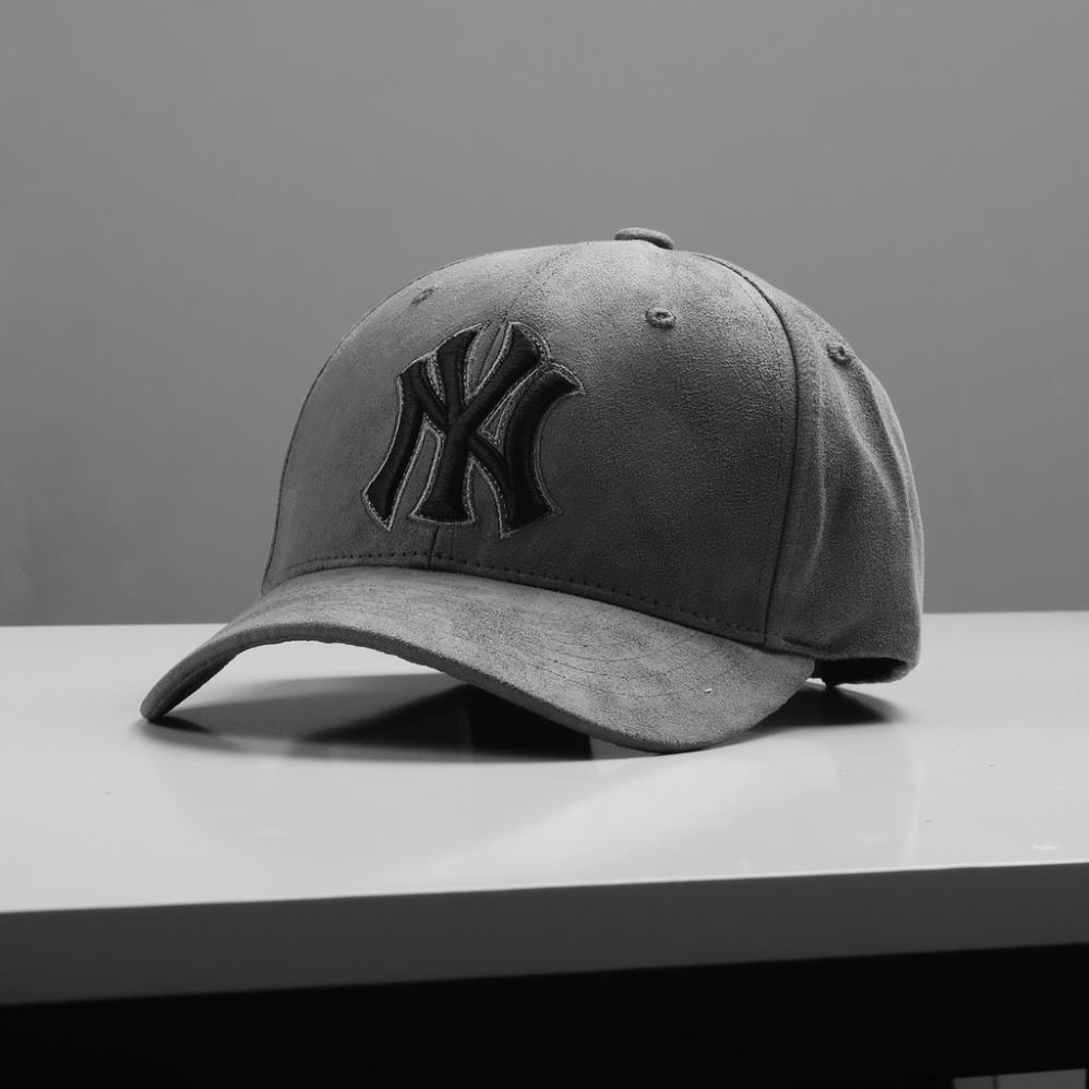 Nón Lưỡi Trai MLB NEWYORK Chất Da Lộn Nón kết thời trang Unisex nam nữ sành điệu