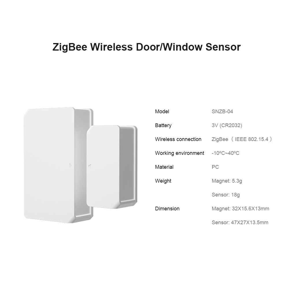 Hệ thống báo động cảm biến từ không dây Sonoff SNZB-04 ZigBee chuyên dụng