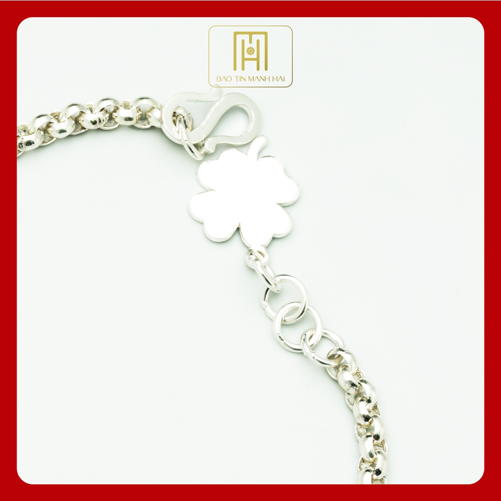 Lắc tay Bạc nam,nữ được thiết kế khắc tên theo yêu cầu Bảo Tín Mạnh Hải