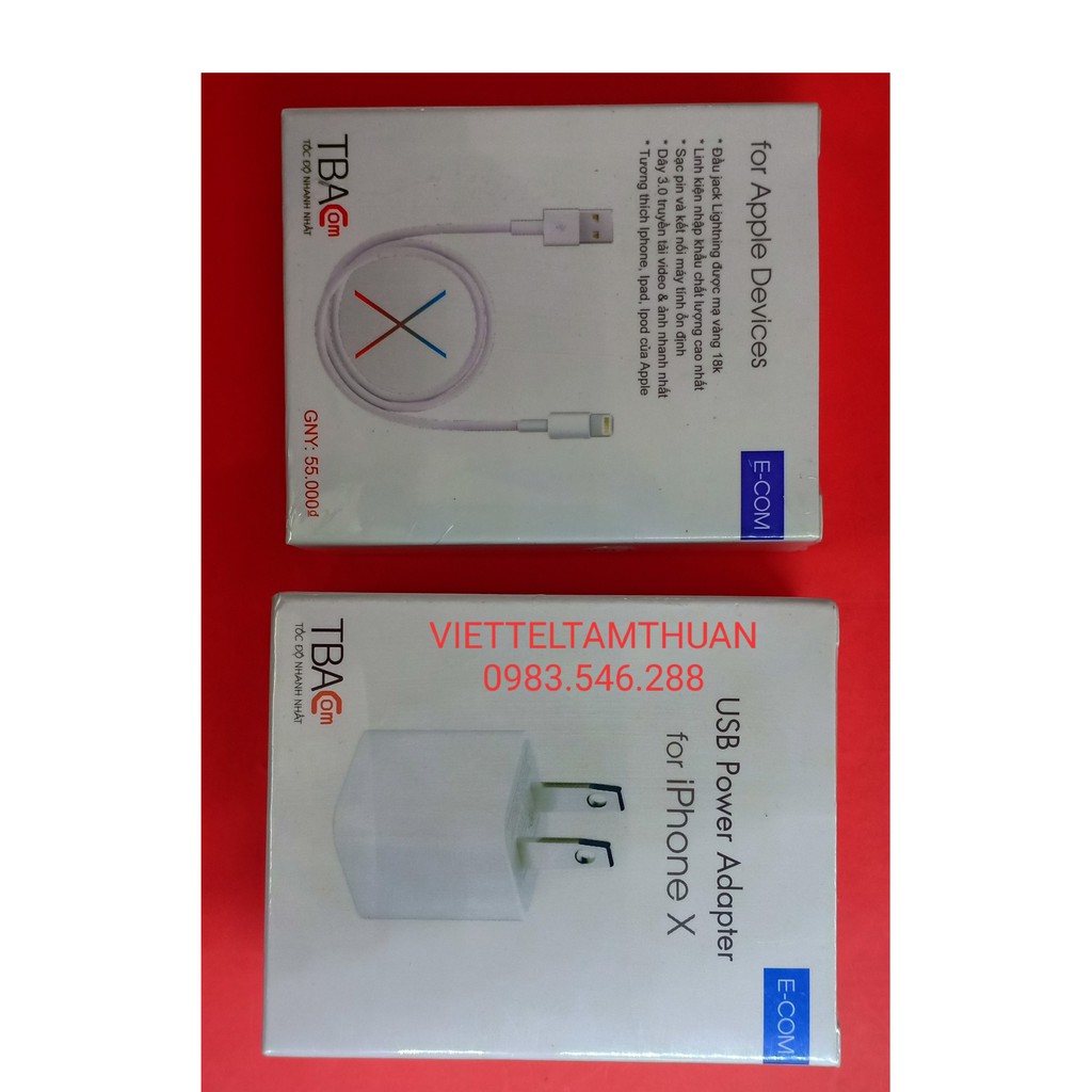 BỘ CÁP VÀ CỦ SẠC ECOM