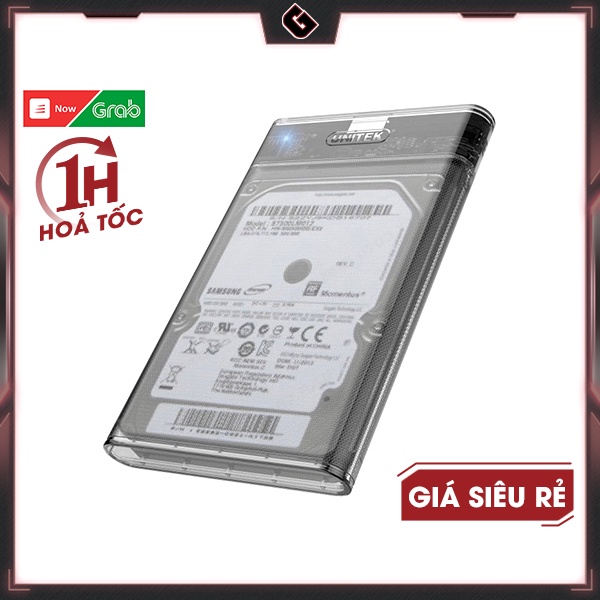 Hộp Đựng Ổ Cứng SSD / HDD SATA III 2.5&quot; Unitek Chuẩn USB 3.1 - Hàng Chính Hãng