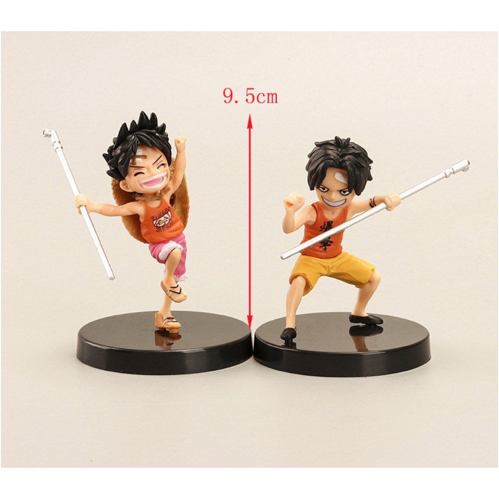 (Sẵn VN) Bộ 5 mô hình nhân vật thủa nhỏ One piece : Luffy, Ace , Sabo , Sanji, Zoro- 13.5cm - Truy tìm kho báu hải tặc