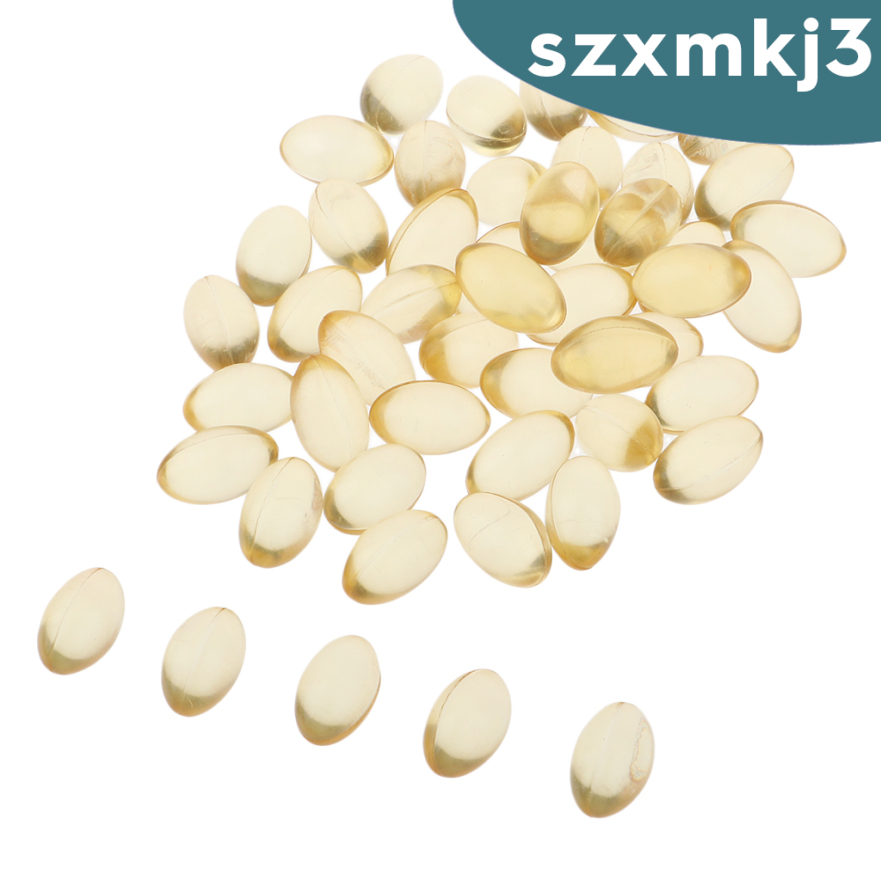 (Hàng Mới Về) Set 50 Viên Nang Mềm Vitamin E Chăm Sóc Da / Tóc / Mặt / Môi Đa Năng