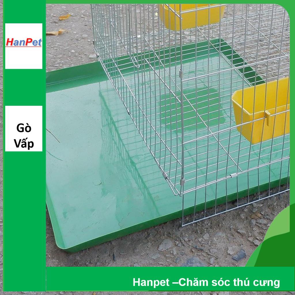 Hanpet.GV- Khay vệ sinh cho chim cảnh (khay nhựa màu xanh)- khay hứng kít lồng chim, lồng chó mèo ( 50x50cm)