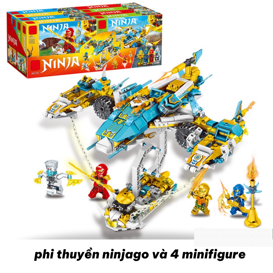 đồ chơi lắp ráp ninjago robot/ phi thuyền/ moto 4in1 máy bay chiến đấu ninja bị treo