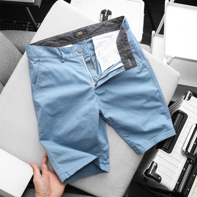 Quần short kaki nam ZR Slim fit có thun dãn nhẹ VNXK180ST