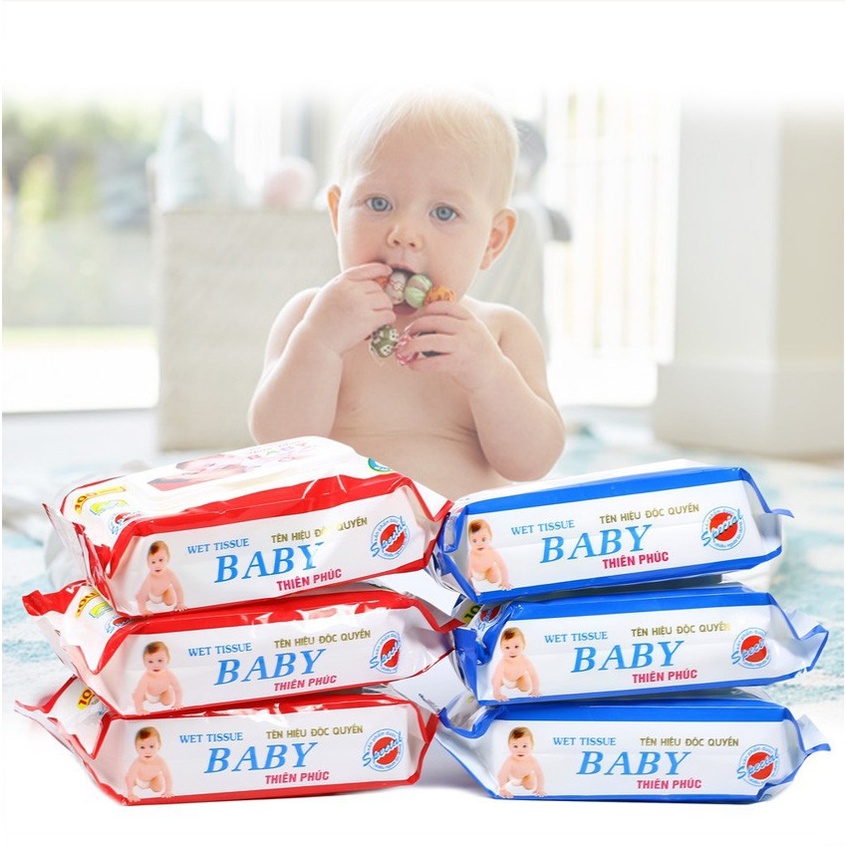 Free Ship - Khăn ướt, Giấy ướt Baby 100 tờ/1 gói