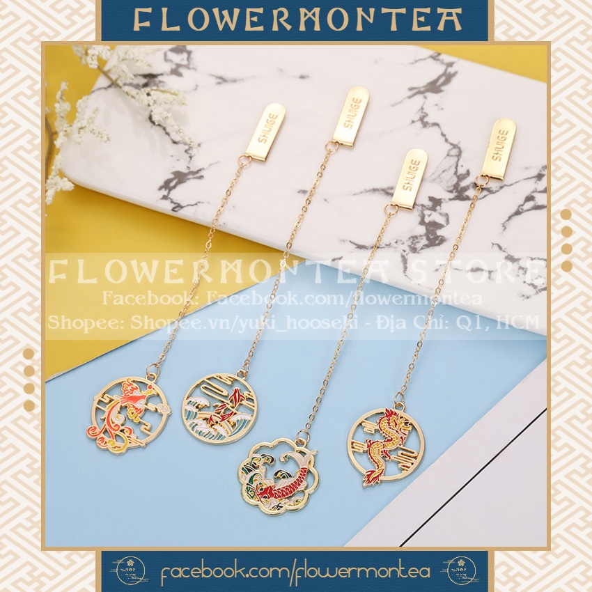 Thẻ Đánh Dấu Sách | Bookmark Dây Kim Loại - Cổ Phong 02