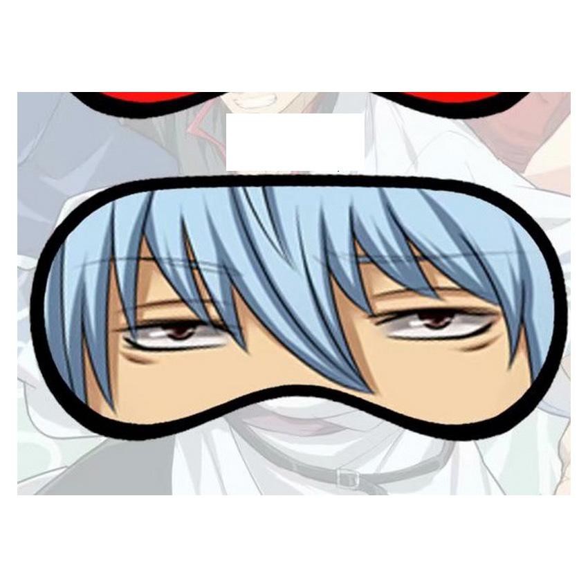 Bịt mắt Gintama Linh hồn bạc Gintoki Okita miếng che mắt ngủ in hình anime chibi