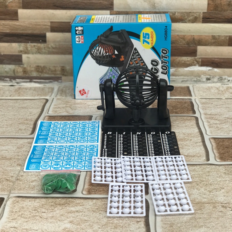 Hộp lồng quay Bingo lô tô 75 số- 90 số