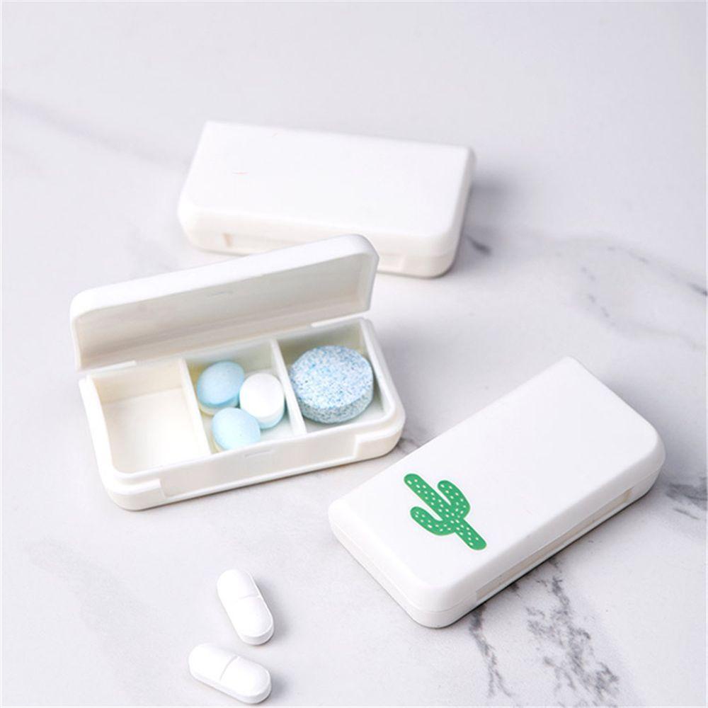 Hộp Đựng Thuốc 3 Ngăn Nhỏ Gọn Mang Đi Du Lịch 6.5x3.4x1.4cm