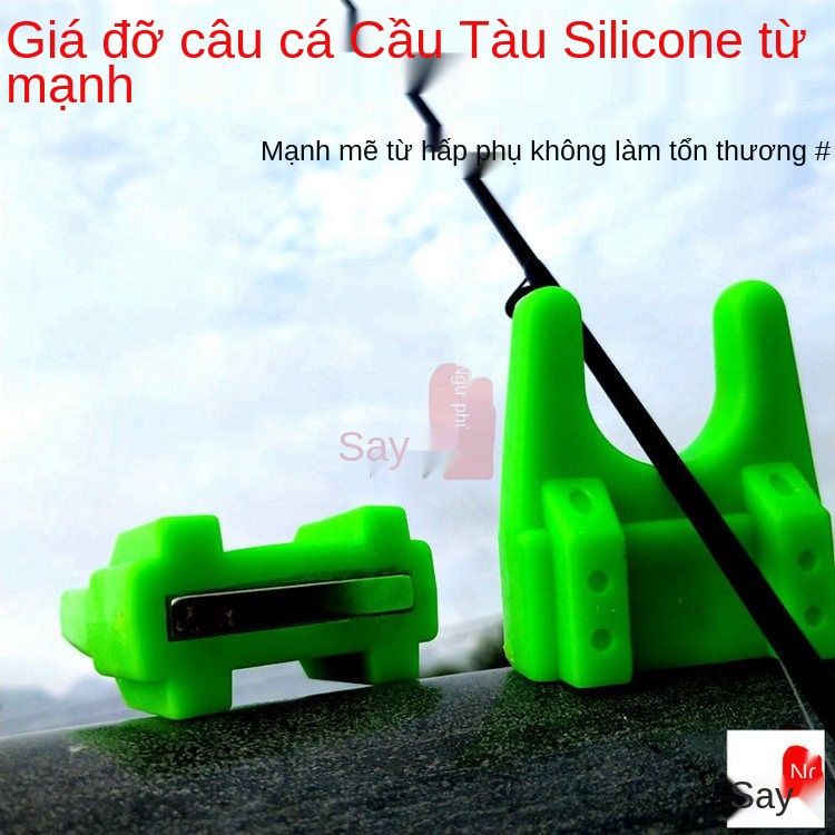 Câu cá biển trắng trái cây từ tính mạnh Giá đỡ xuồng bằng silicon mẽ cầu cần không làm tổn thương Rod phụ kiện của