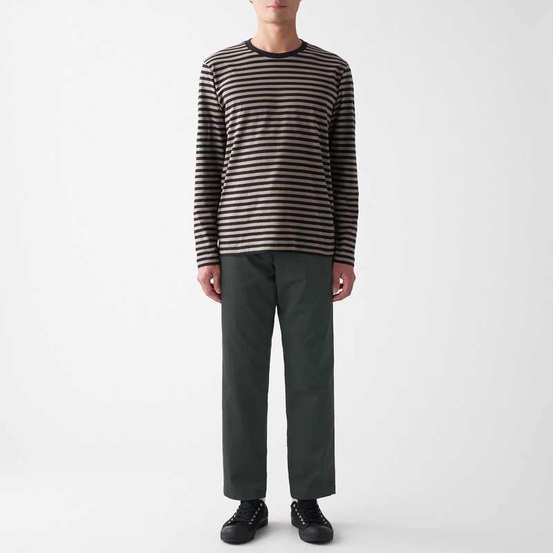 Muji Quần Chino Tapered Co Giãn Chống Bám Nước