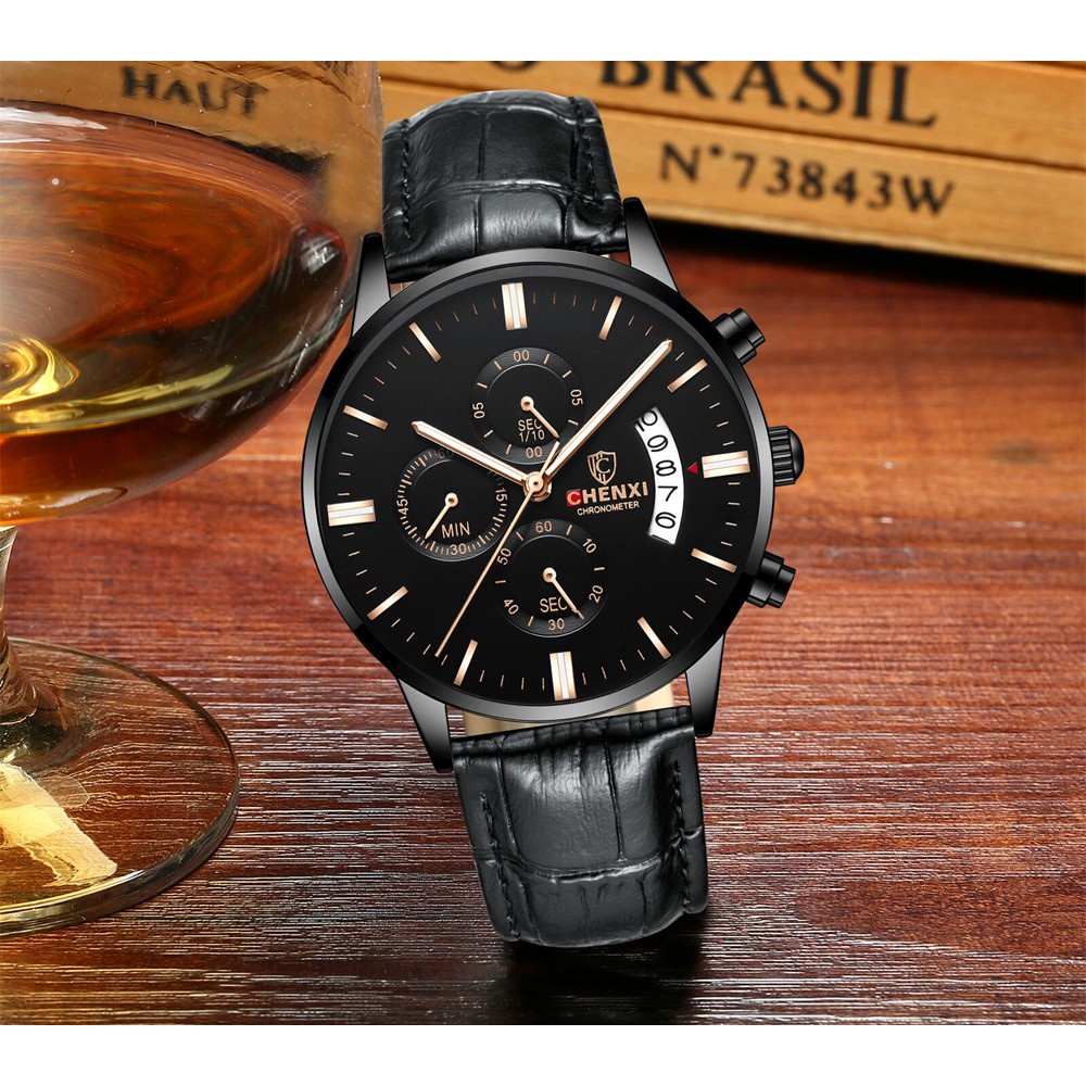 Đồng Hồ Đeo Tay Chexi Chống Nước 30M Bằng Thép Không Gỉ Chất Lượng Cao Dành Cho Nam