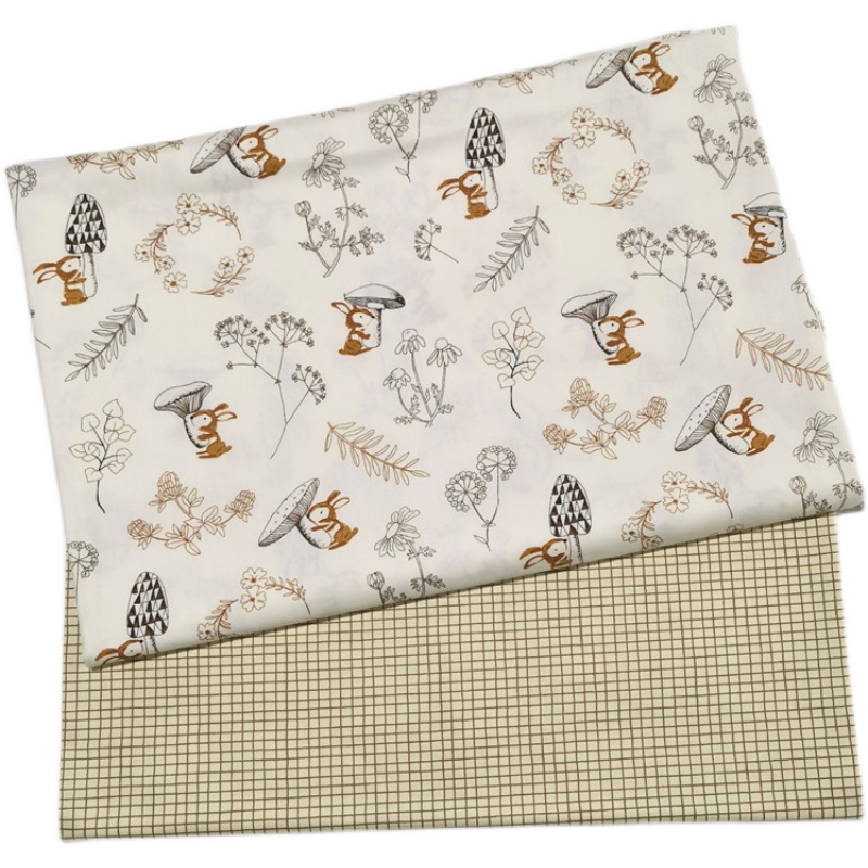 Tấm Vải cotton 60 '' / 160 cm In Họa Tiết Hoạt Hình Dễ Thương Dùng May Đồ Cho Giường Em Bé