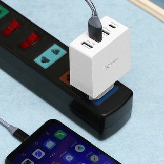 Adapter sạc 4 cổng USB Type C 4.8A Xmobile DS931 Trắng
