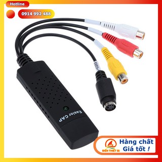 EasyCapture USB ghi hình AV, S-Video - Chuyển đổi USB 2.0 ra AV và Svideo, lưu hình ảnh Video từ Camera vào máy tính