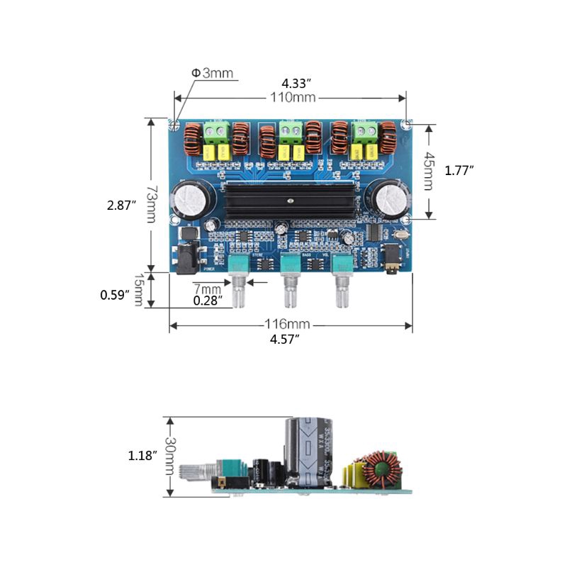 Bảng Mạch Khuếch Đại Âm Thanh Bluetooth 5.0 Xh-A305 Tpa3116D2 Chuyên Dụng