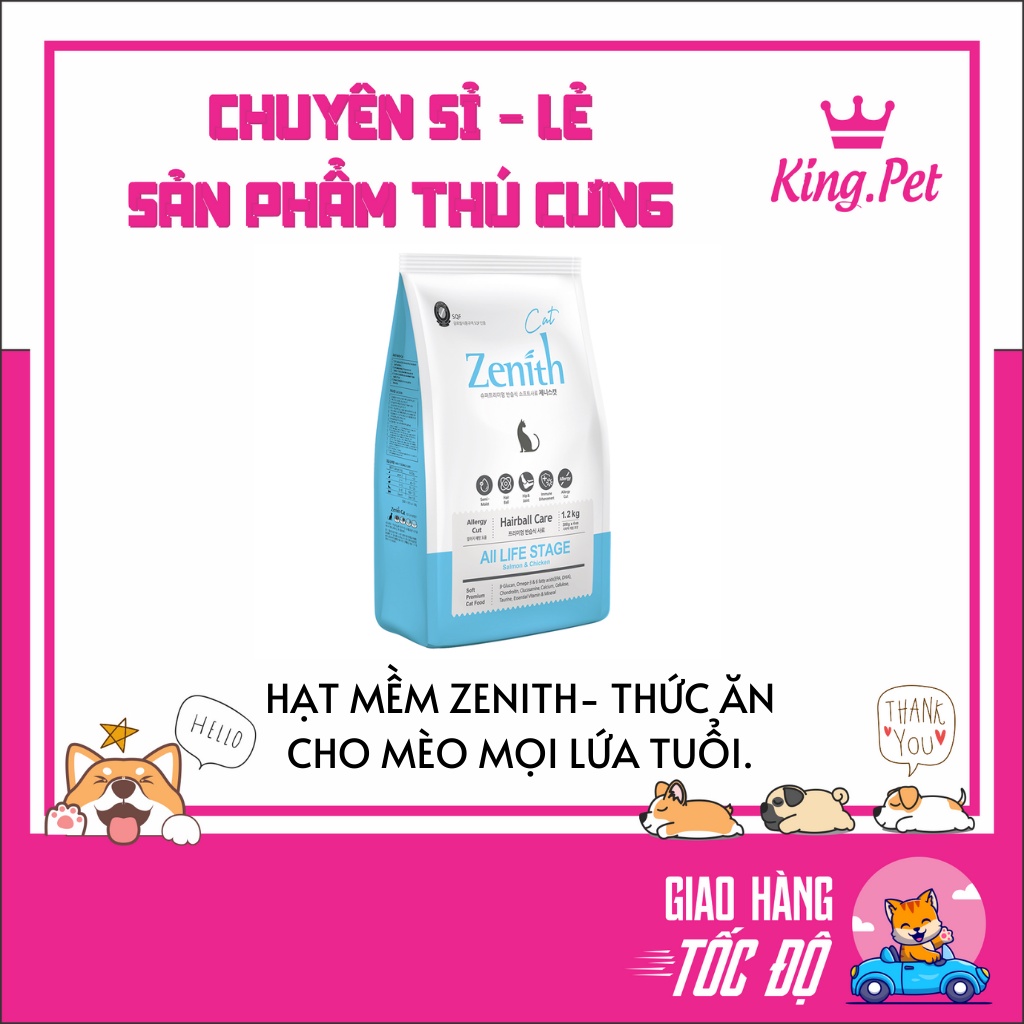 HẠT MỀM ZENITH- THỨC ĂN CHO MÈO MỌI LỨA TUỔI