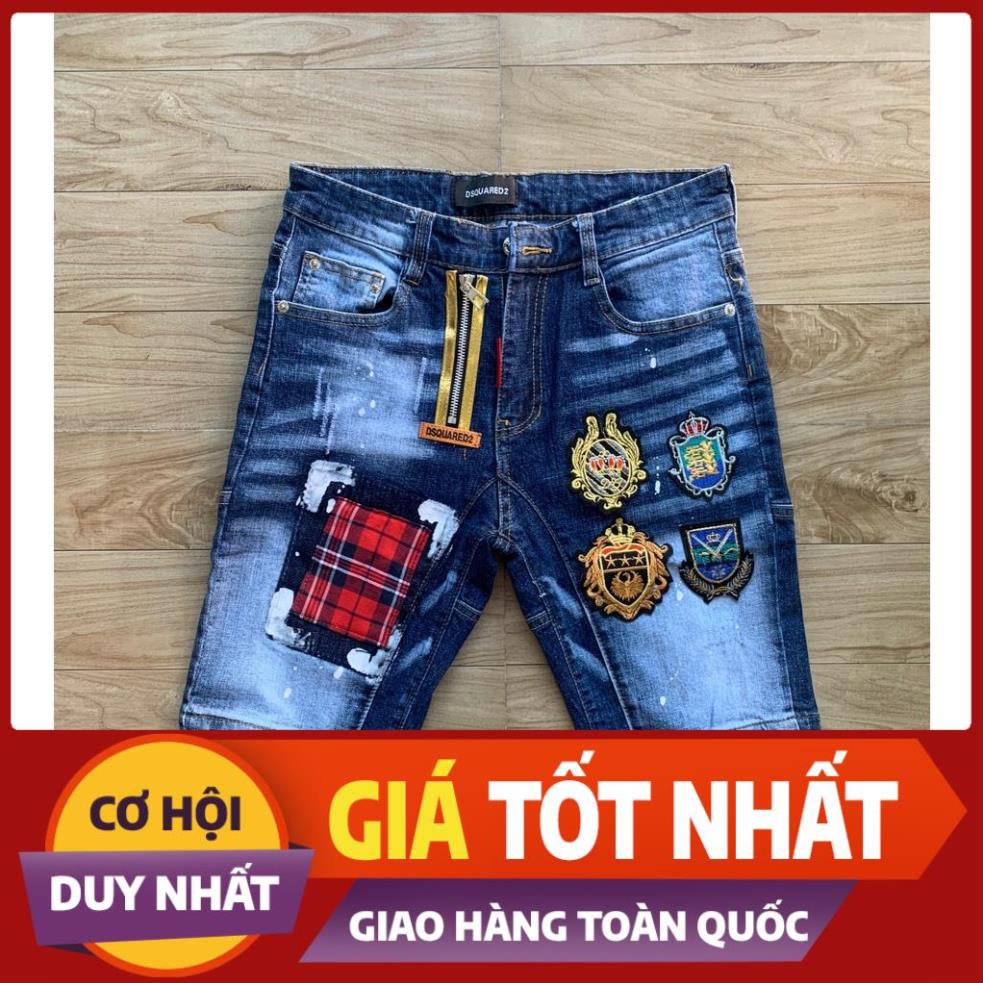 SIÊU SALE (SALE CỰC SỐC) Quần bò ngố DSQ2 khóa lệch, item siêu chất