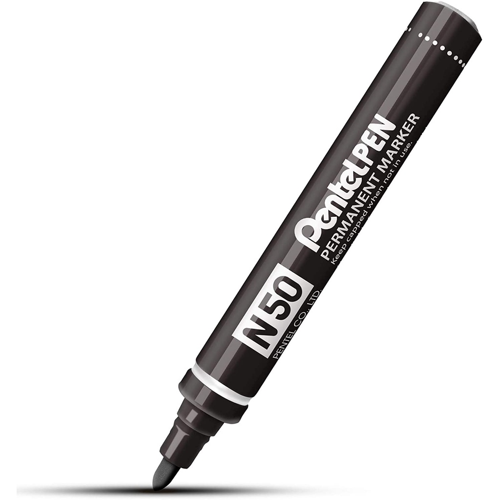 Bút Dạ Dầu Pentel N50 | Mực Nhanh Khô, Không Nhòe Khi Thấm Nước | Viết Được Trên Nhiều Chất Liệu