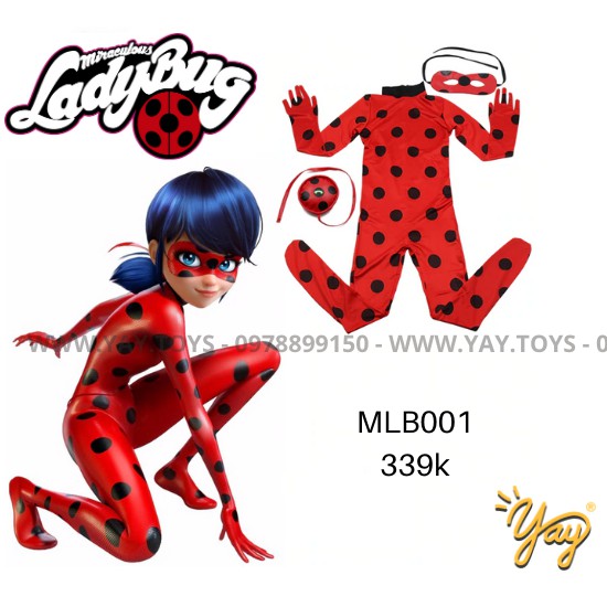 Đồ hoá trang trẻ em - Miraculous Ladybug MLB001- Yay