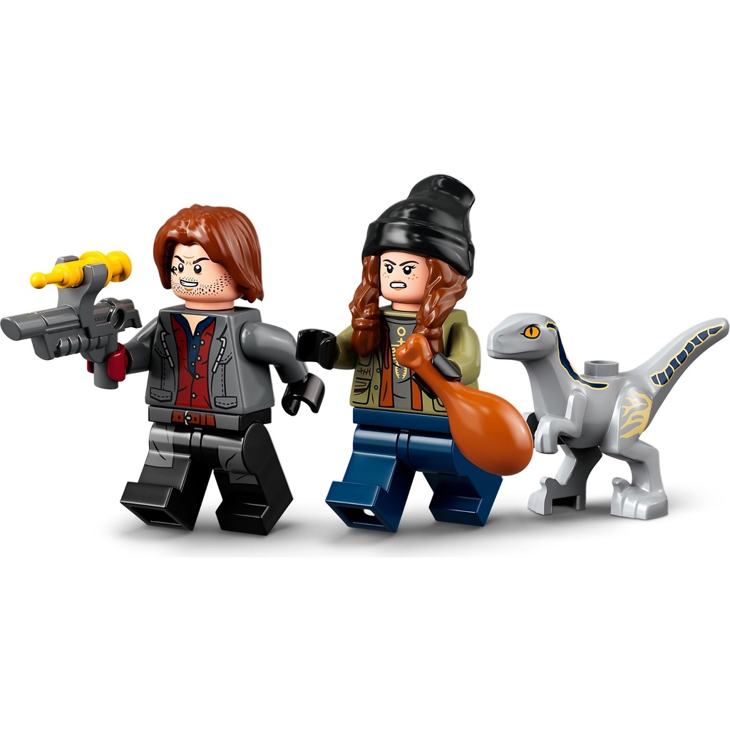 LEGO Jurassic World 76946 Truy đuổi khủng long Velociraptor Blue & Beta