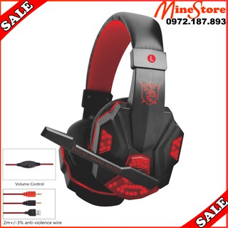 Tai Nghe Chơi Game, Tai Nghe Máy Tính PC Có Dây - Tai Nghe Chụp Tai OS-830MV