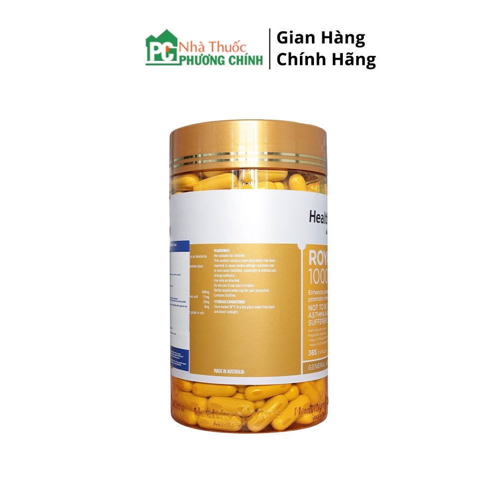 Viên Uống Sữa Ong Chúa Healthy Care Royal Jelly - Tăng Sức Đề Kháng, Làm Đẹp Da 1000mg