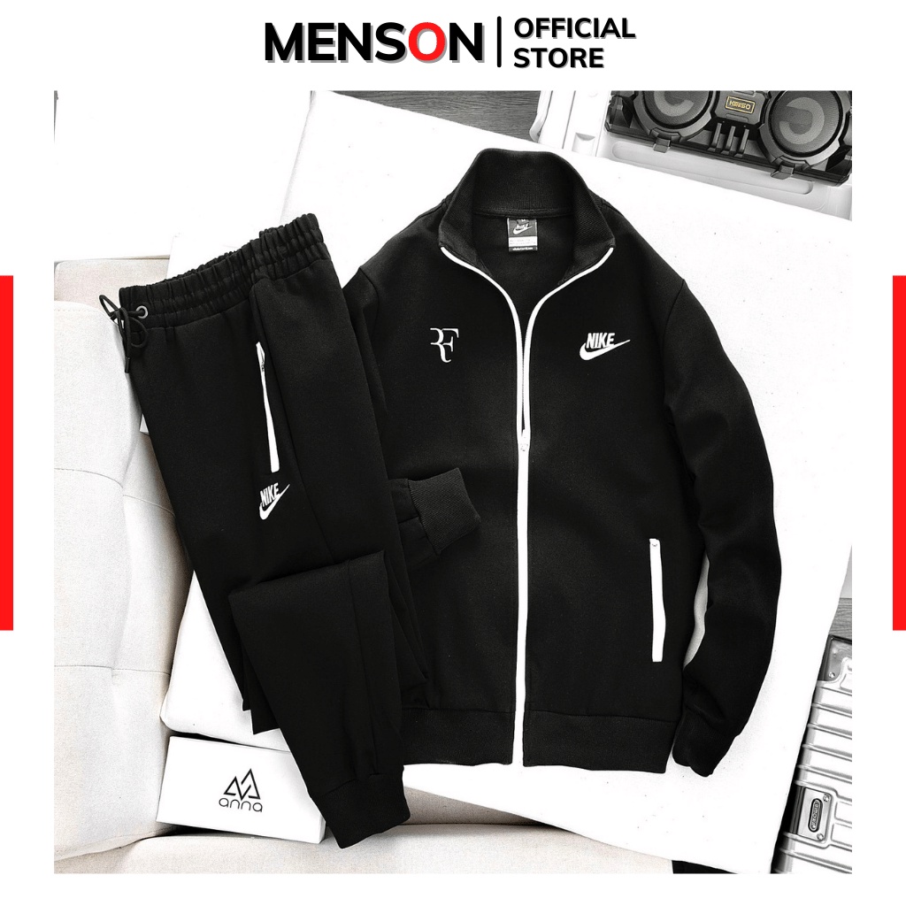 Bộ nỉ nam thể thao mùa đông kéo khóa dài tay cao cấp Hàng loại 1 Menson MSO16 Đồ bộ nam thu đông mặc nhà dày dặn 2022