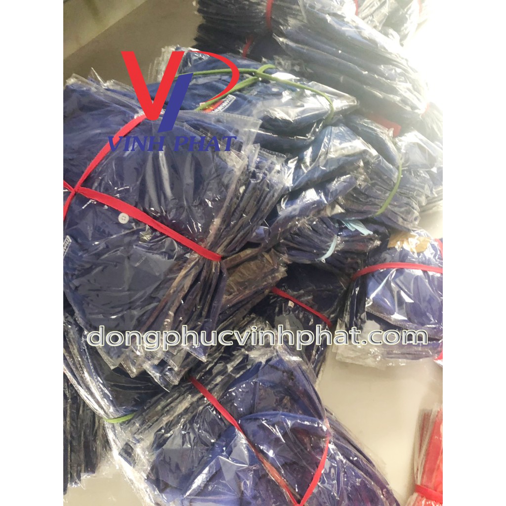 Áo Sơ Mi Đoàn Thanh Niên Nam Nữ Tay Dài Logo Thêu chất đẹp - VĨNH PHÁT
