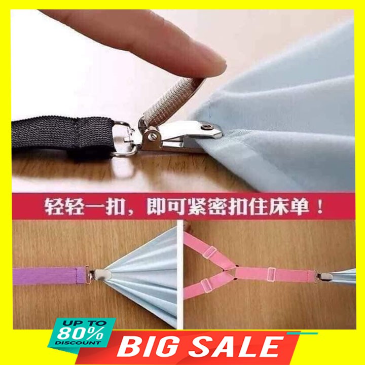 Sét 4 kẹp ga giường nhanh chóng tiện lợi 20cm x 2.5cm.