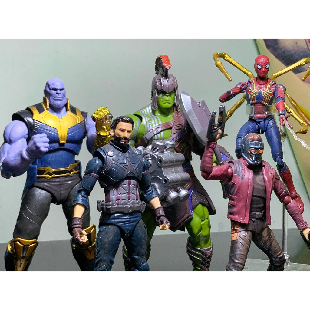 [Mô hình 2nd] SHF Avenger Infinity War (Captain - Spider - Starlord - Thanos - Hulk)