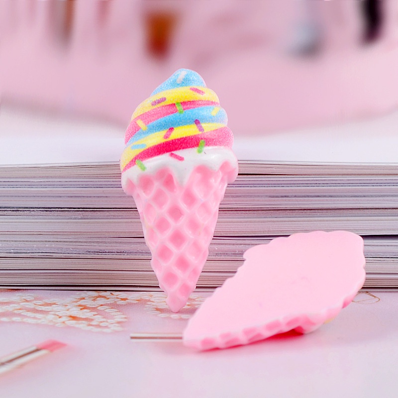 Set 10 Phụ Kiện Làm Đồ Trang Sức Hình Que Kem Nhiều Màu Sắc