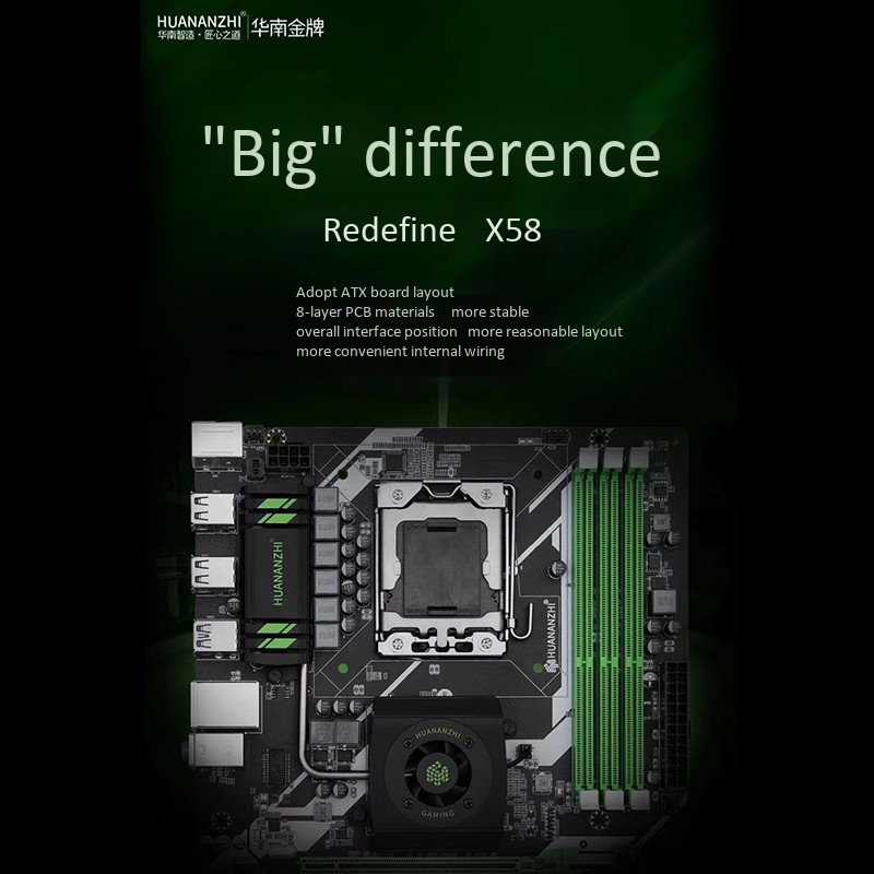 Bo Mạch Chủ Huanzhi Deluxe Deluxe Dành Cho Intel Ddr3 1066 / 1333mhz 48gb Sata2.0 Usb3.0 | BigBuy360 - bigbuy360.vn