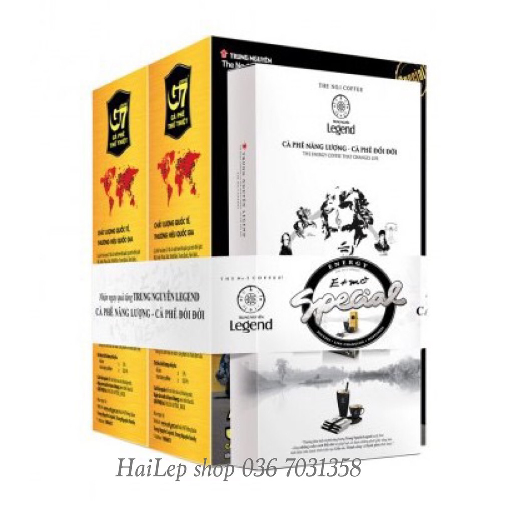 Combo 2 hộp Cà phê Trung Nguyên hòa tan 3in1 G7 Gu mạnh (12 gói 25gr/Hộp) - tặng 2 gói G7 | BigBuy360 - bigbuy360.vn