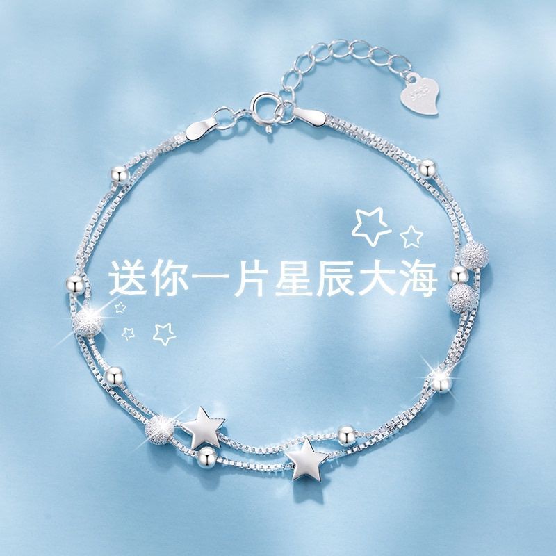 Lắc tay ngôi sao chất liệu bạc 625