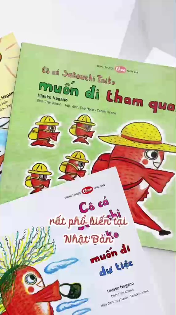 Sách Ehon Phát triển quan sát cho bé 3 6 tuổi - Combo cô cá Taiko (Tranh truyện ehon Nhật Bản cho bé) | BigBuy360 - bigbuy360.vn