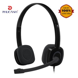 Tai nghe chụp tai Logitech H151-Có mic hỗ trợ làm việc, học online (Hàng chính hãng, BH 24 tháng 1 đổi