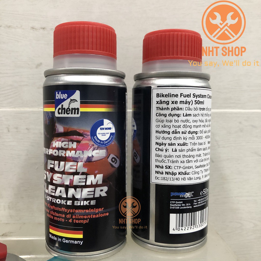 Dung dịch vệ sinh hệ thống xăng BLUECHEM FUEL SYSTEM CLEANER - 50ML – NHT Shop