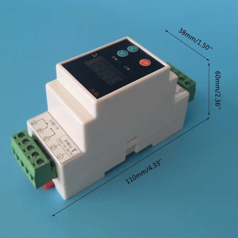 Thiết Bị Cảm Biến Nhiệt Độ Din 40-110 Chuyên Dụng Cao Cấp°C Rơ Le Điều Khiển Nhiệt Độ 2 Chiều 7A 250VAC