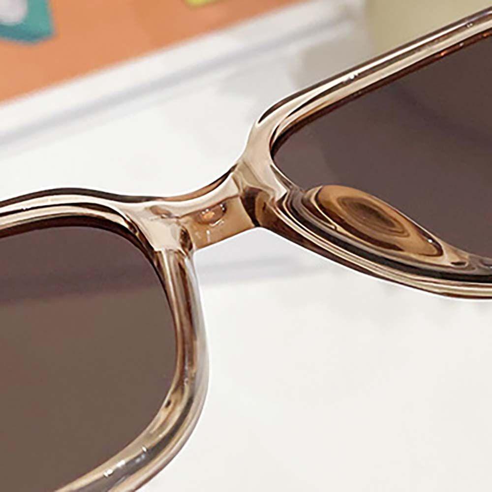 Kính Chống Tia UV400 Gọng Vuông Lớn Phong Cách Retro