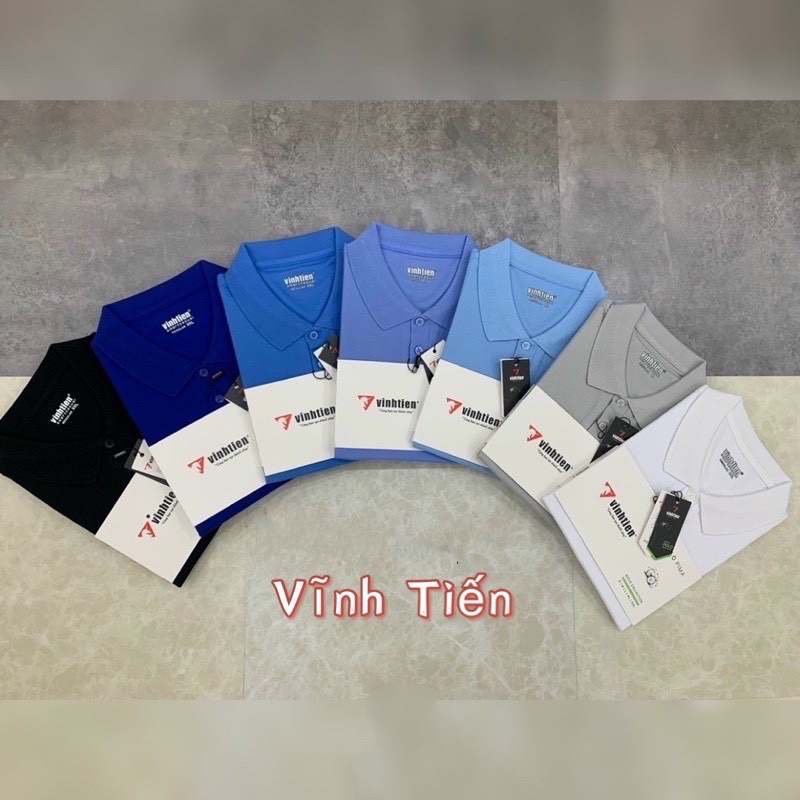 Áo Thun Polo Nam 100% Cotton Regular Fit Vĩnh Tiến 385