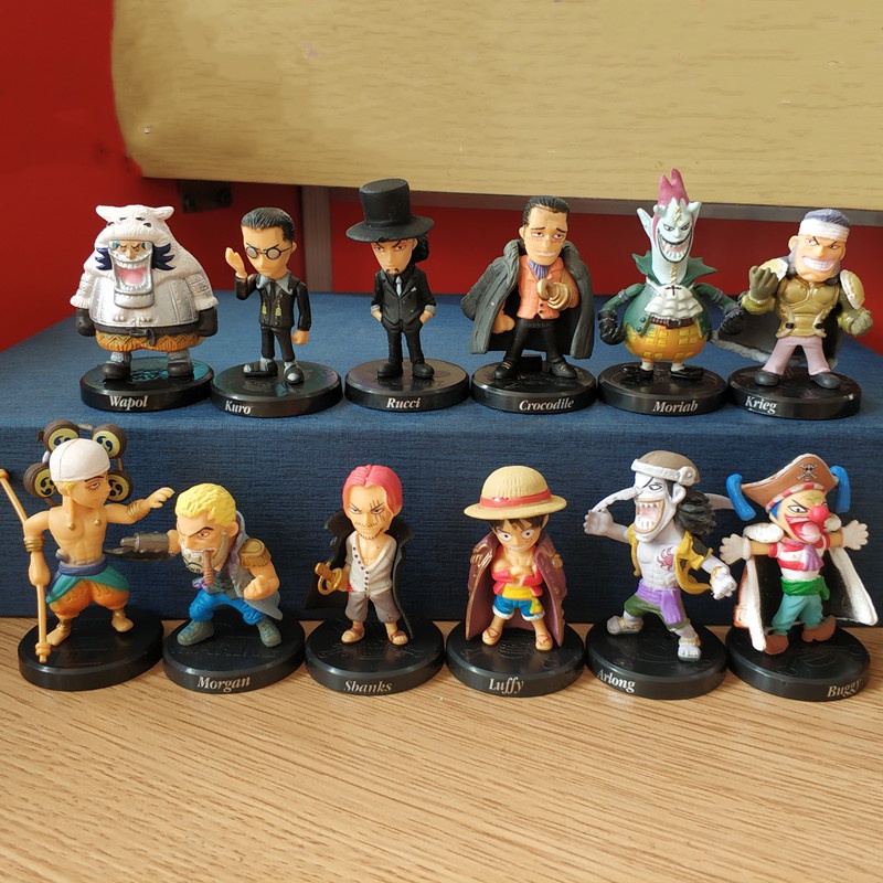 Set 12 Mô Hình Nhân Vật Phim Hoạt Hình One Piece Trang Trí